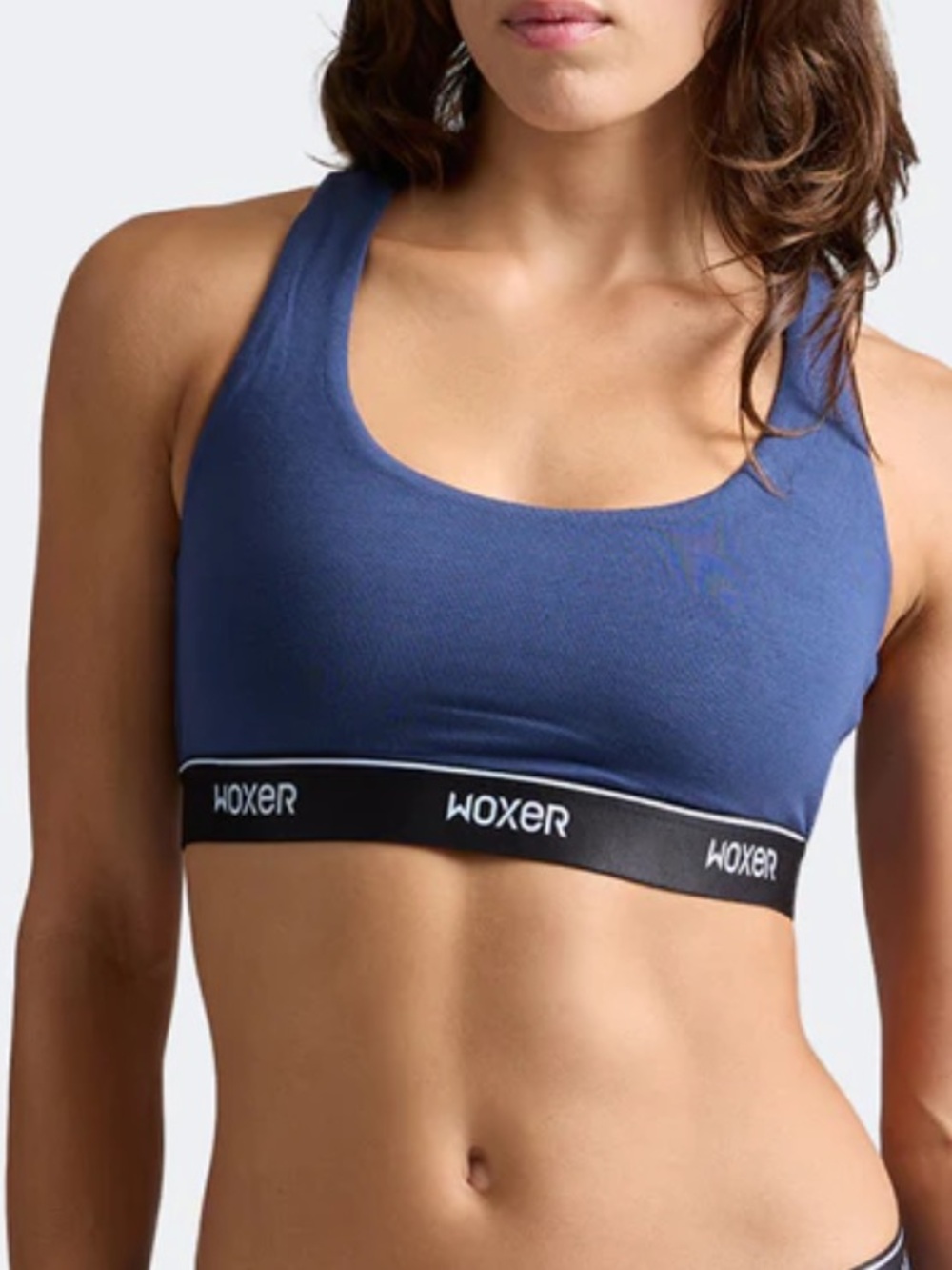 NEW WOXER Boss 2.0 Navy 2.0 racer back Bralette with medium support size:2XL